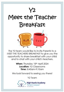 Y2 Meet the Teacher Breakfast