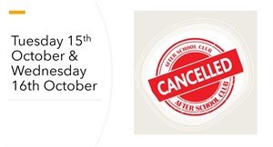 CANCELLED - After school clubs