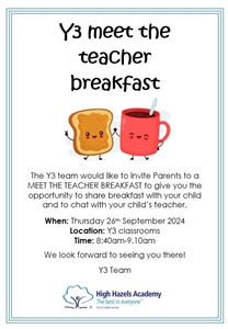 Y3 Meet The Teacher Breakfast