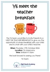 Y6 Meet The Teacher Breakfast