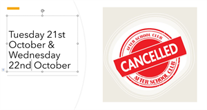 ⚽️⚽️ CANCELLED - After school clubs ⚽️⚽️