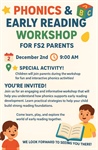 🌟🌟 Phonics & Early Reading Workshop for FS2 Parents 🌟🌟