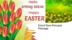 End of Term Message from Ms. Elliott