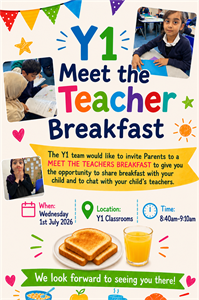 Y1 Meet The Teacher Breakfast